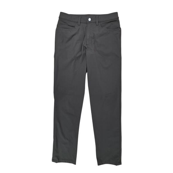 Lululemon ABC Slim Fit Pants Mens 28x30 Green Tech Canvas Slim Straight Leg Warp - Picture 1 of 5